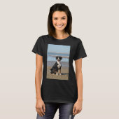 カスタム、おもしろ犬の写真とテキストを追加 Tシャツ (正面フル)