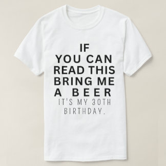 カスタム おもしろ 30歳の誕生日を迎える 30歳からの飲酒 Tシャツ