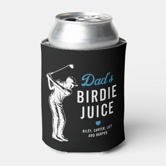カスタム おもしろ Dad's Birdie Juice ゴルフ 缶クーラー (缶正面)
