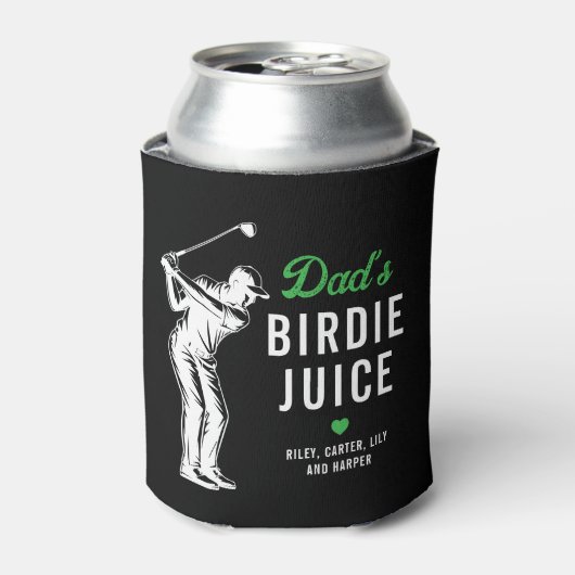 カスタム おもしろ Dad's Birdie Juice ゴルフ 缶クーラー (缶正面)