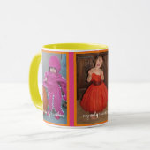 カスタム「お前は私の太陽の光だ」ハッピー写真テンプレート マグカップ (正面左)