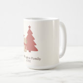カスタム かわいいカピバラ クリスマス コーヒーマグカップ (正面右)