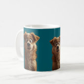 カスタム かわいい犬 コーヒーマグ - 犬好きな方への最高のギフト コーヒーマグカップ (正面左)