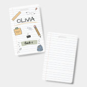 カスタム かわいい スケッチ 落書き 子供の新学期 バッジ (正面＆裏面)