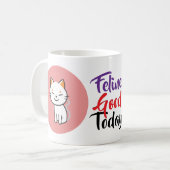 カスタム かわいい ネコ マグカップ | かわいい オリジナル ギフト (正面左)