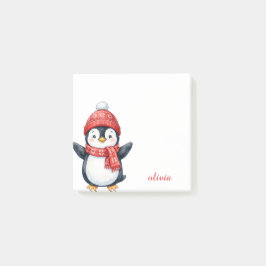 カスタム かわいい ペンギン クリスマス ホリデー ポストイット