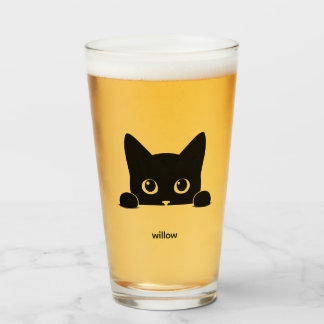 カスタム かわいい 猫 ペットの名前 タンブラーグラス
