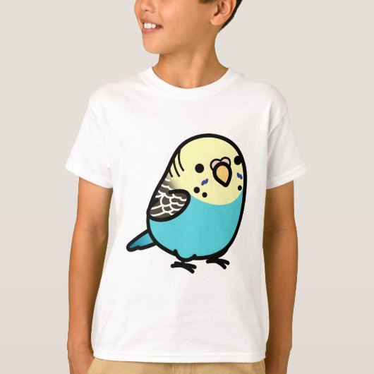 カスタム にじ 太ったセキセイインコ Tシャツ (正面)