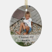 カスタム|の家族写真のオーナメント セラミックオーナメント (右)