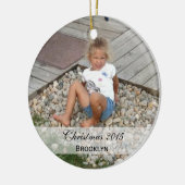カスタム|の家族写真のオーナメント セラミックオーナメント (左)