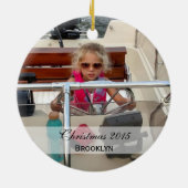 カスタム|の家族写真のオーナメント セラミックオーナメント (裏面)