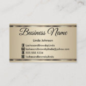 カスタム – まつ毛と眉 – ブルゴーニュワイングリッター 名刺 (裏面)