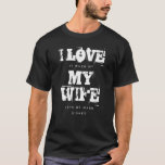 カスタム・アイ・ラブ・マイ・ワイフ・ブカッコいいラック・おもしろいグランジチポ Tシャツ<br><div class="desc">カスタムがお皿を洗わせてくれるのが大好き。Typoをカッコいい使った黒と黒おもしろいのTシャツパーソナライズされたは、怠け者の夫やボーイフレンドに最適な、美しいバレンタインや記念の贈カスタムり物です。</div>