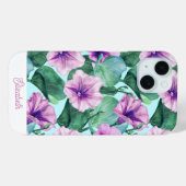 カスタム アサガオ レトロ フラワー Case-Mate iPhoneケース (裏面 (横))