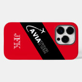 カスタム アビエーター、飛行機、モダン、パイロット、航空 Case-Mate iPhoneケース (裏面 (横))