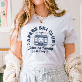 カスタム アフタースキー ファミリー フレンズ スキーツアー グループ Tシャツ