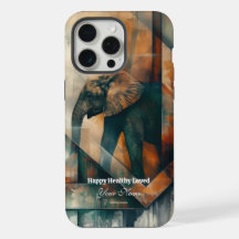 カスタム: アブストラクト エレファント iPhone 15 ProMax ケース