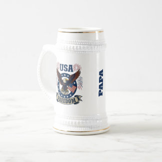 カスタム アメリカンイーグル USA フリーダム 愛国 ビールジョッキ