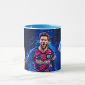 カスタム アルゼンチン ジャージ マグカップ – ナンバー10 サッカーC (中央)