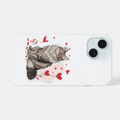 カスタム イヌイット アート iPhone 15 カバー ヌナブト カナダ (裏面横)