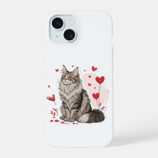 カスタム イヌイット アート iPhone 15 カバー ヌナブト カナダ (裏面)