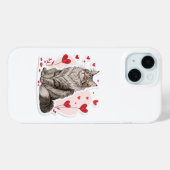 カスタム イヌイット アート iPhone 15 ケース ヌナブト カナダ Case-Mate iPhoneケース (裏面 (横))