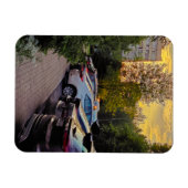 カスタム イブニング グロー アーバン フレキシブル フォト マグネット (横)