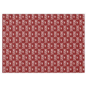 カスタム イヤー マルーンとホワイトの卒業式 テーブルクロス (正面(横))