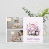 カスタム |イースター恵み |イースターエッグ&フラワー シーズンカード (スタンド正面)