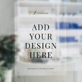 カスタム ウィンドウ シール印刷 18x24" 半透明 ウィンドウサイン