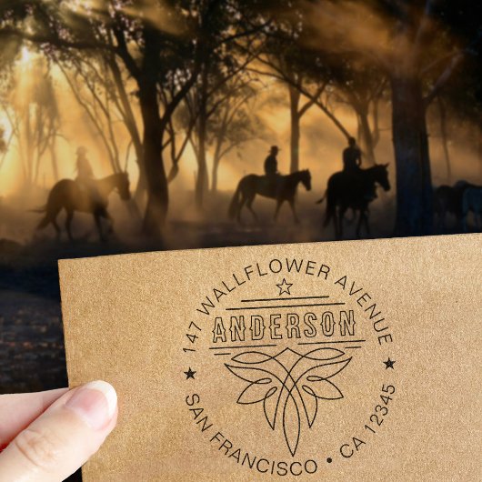 カスタム ウェスタン カウボーイ ブーツ ファミリー 返送先住所 セルフインキングスタンプ