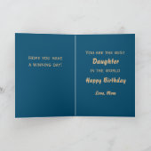 カスタム ウェスタン ロデオ 馬のカウガール バレル レース カード (内部)