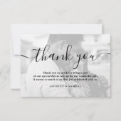 カスタム ウェディング フォト ありがとう サンキューカード (正面)