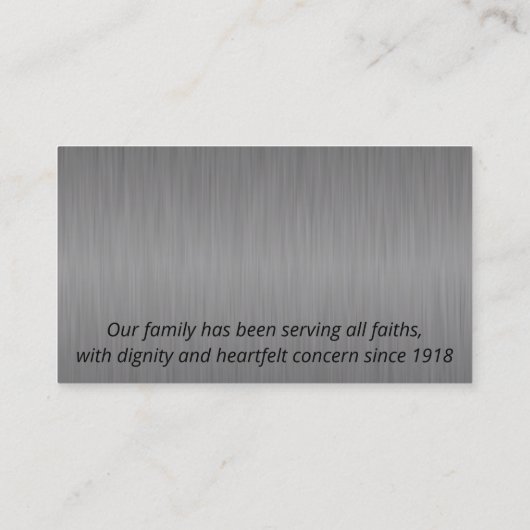 カスタム – エグゼクティブ名刺 名刺 (裏面)