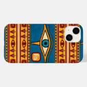 カスタム エジプト ホルスの目、ラーの目 アート Case-Mate iPhoneケース (裏面 (横))