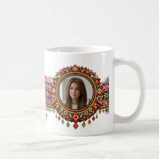 カスタム エルサレム パレスチナ刺繍 セラミックマグ コーヒーマグカップ