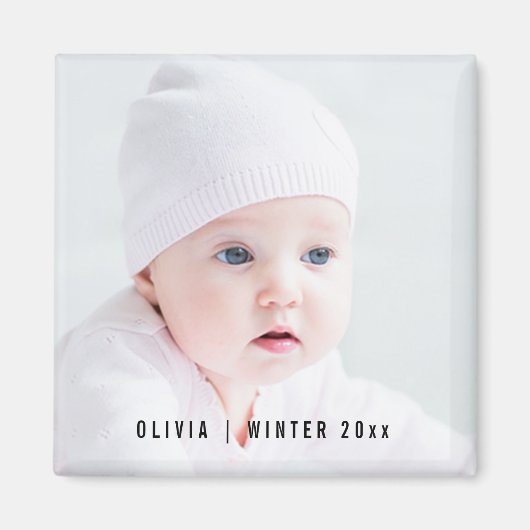 カスタム |オプションの文字オーバーレイ マグネット (正面)