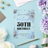 カスタム オリジナル 写真 50歳 誕生日 アクリル招待状 (インサイチュ (ウェディング))