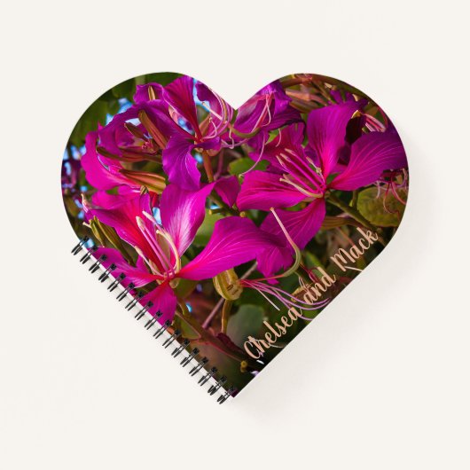 カスタム「オーキッドツリー」スパイラルノート ノートブック (正面)