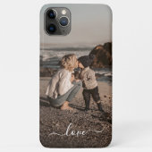 カスタム オーシャナル 写真 シンプル ラブ テキスト Case-Mate iPhoneケース (裏面)