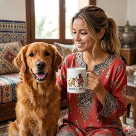 カスタム オーストラリアン・シェパードの愛犬のママ コーヒーマグカップ
