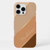 カスタム オータム キャラメル スパイス ラテ 秋の色 iPhoneケース (裏面)