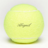 カスタム オーダーメイド 筆記体 名前 テニスボール (正面)