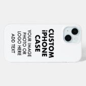 カスタム オーダーメイド iPHONE 15 BARELY THERE ケース Case-Mate iPhoneケース (裏面 (横))