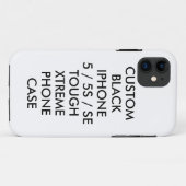 カスタム オーダーメイド iPhone 5/5S 頑丈な極端なケース Case-Mate iPhoneケース (裏面(横))