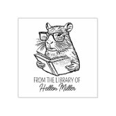 カスタム カピバラ ライブラリー ラバースタンプ (インプリント)