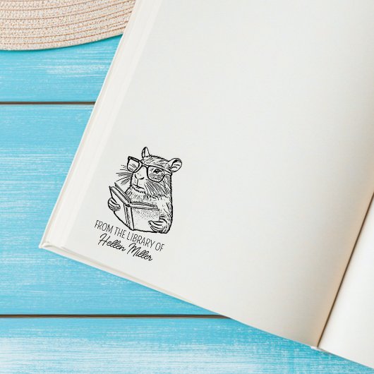 カスタム カピバラ ライブラリー ラバースタンプ