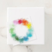 カスタム カラフル あなたのテキストを追加 抽象的なブランク フェイバータグ (インサイチュ)