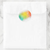 カスタム カラフル アブストラクト トレンディー ブランク テンプレート ラウンドシール (バッグ)