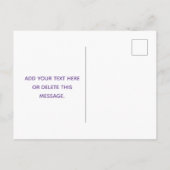 カスタム カラフル パステル レインボー 芸術的なサンキュー ポストカード (裏面)